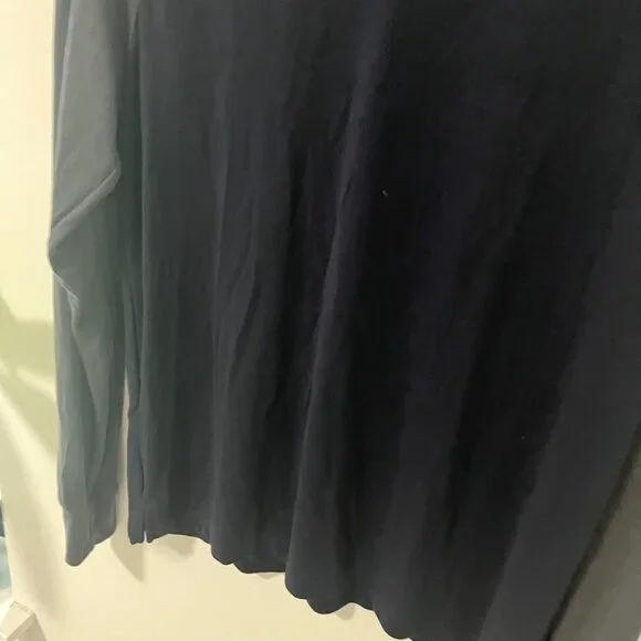 Theory Men's Blue & Gray Long Sleeve Top Size Medium - Picture 4 of 5